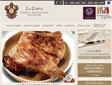 Tablet Screenshot of bodegalacueva.com